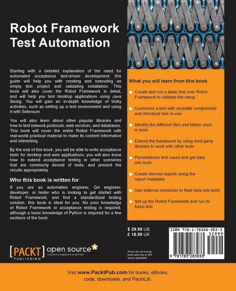 Produktbild: Robot Framework Test Automation