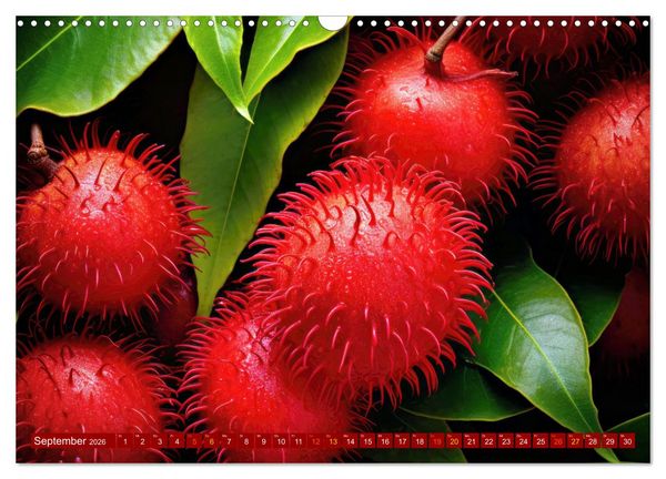 Produktbild: ROT - Gem&uuml;se und Obst - Voller Power (Wandkalender 2026 DIN A3 quer), CALVENDO Monatskalender