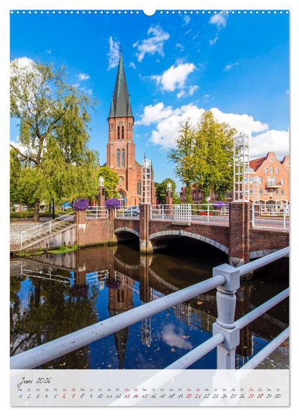 Produktbild: Papenburg. L&auml;ngste Fehnkolonie Deutschlands (Wandkalender 2026 DIN A2 hoch), CALVENDO Monatskalender