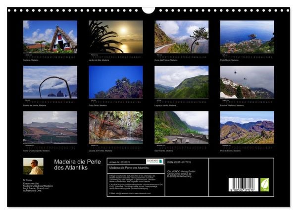 Produktbild: Madeira die Perle des Atlantiks (Wandkalender 2026 DIN A3 quer), CALVENDO Monatskalender