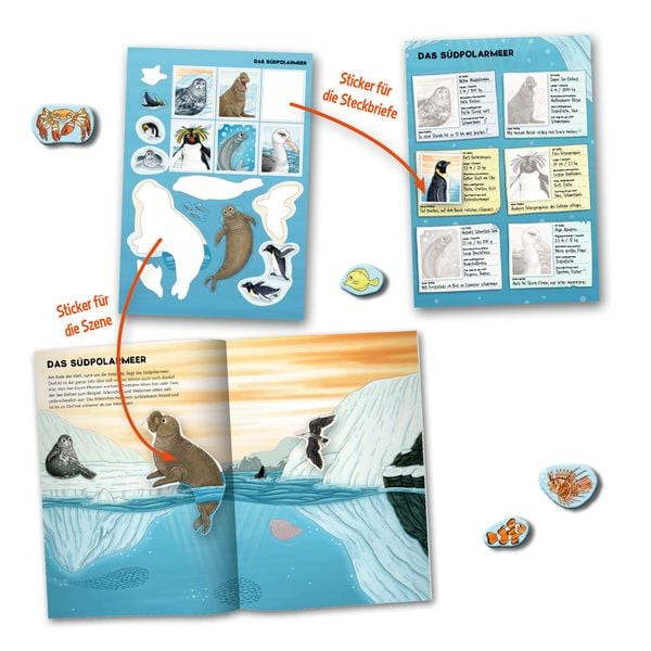 Produktbild: Natur-Stickerwelt: Tiere in Meer und Ozean