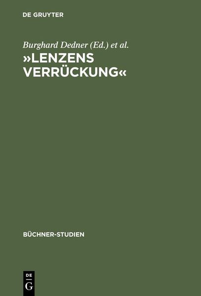 Produktbild: &raquo;Lenzens Verr&uuml;ckung&laquo;