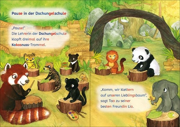 Produktbild: Lesel&ouml;wen 1. Klasse - Ein Panda in der Dschungelschule