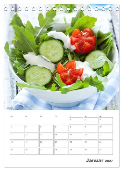 Produktbild: Herzhaft - S&uuml;&szlig; / Mein K&uuml;chenplaner (Tischkalender 2027 DIN A5 hoch), CALVENDO Monatskalender