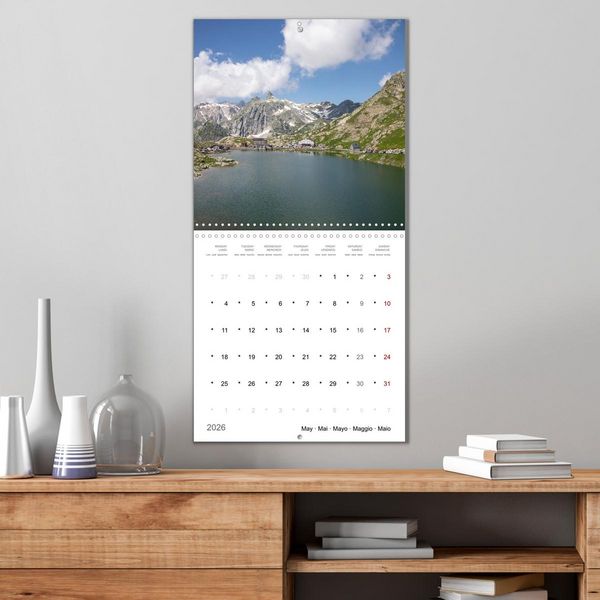 Produktbild: Les merveilles du Valais (Calendrier mural carr&eacute; 2026 30x30 cm) Calendrier double avec une page pour vos prises de notes