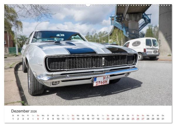 Produktbild: Amerikanische Oldtimer - Vintage US Cars auf Hamburgs Stra&szlig;en (Wandkalender 2026 DIN A2 quer), CALVENDO Monatskalender