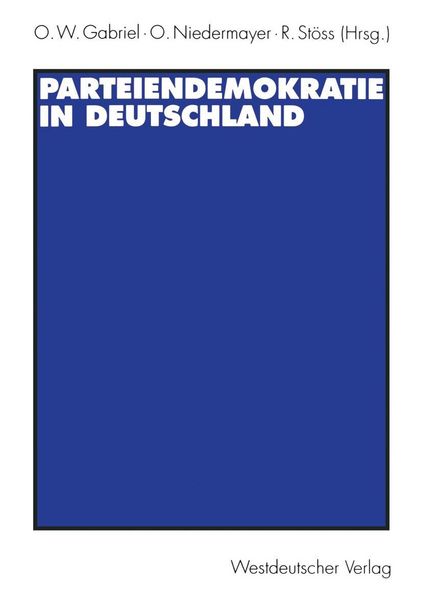 Produktbild: Parteiendemokratie in Deutschland