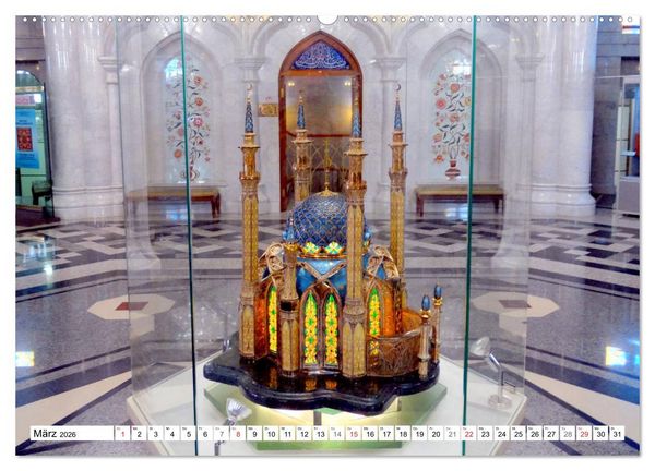 Produktbild: Die Kul Scharif Moschee - Architektonisches Kleinod in Kasan (hochwertiger Premium Wandkalender 2026 DIN A2 quer), Kunstdruck in Hochglanz