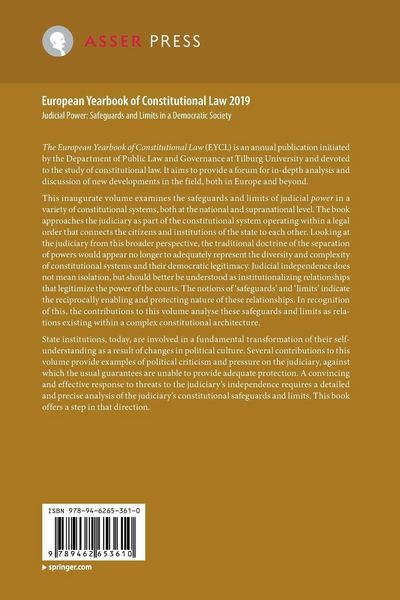 Produktbild: European Yearbook of Constitutional Law 2019