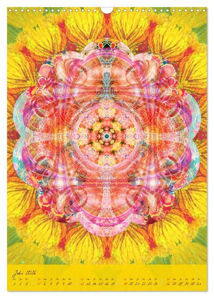 Produktbild: FLORALE MANDALAS (Wandkalender 2026 DIN A3 hoch), CALVENDO Monatskalender
