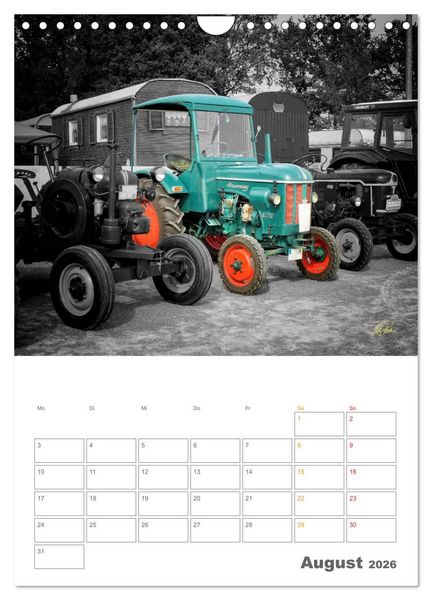 Produktbild: Oldtimer - Trecker Liebe (Wandkalender 2026 DIN A4 hoch), CALVENDO Monatskalender
