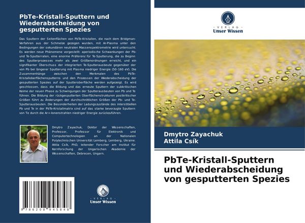 Produktbild: PbTe-Kristall-Sputtern und Wiederabscheidung von gesputterten Spezies