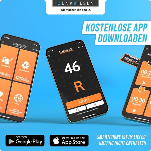 Denkriesen - Stadt Land Vollpfosten® - Geburtstags Edition - "happy Birthday." - A4