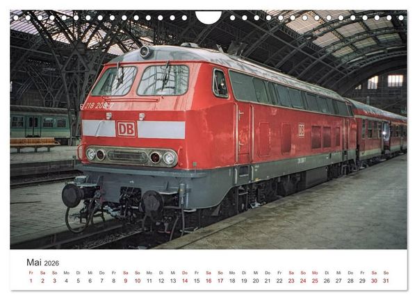 Produktbild: Deutsche Diesellokomotiven (Wandkalender 2026 DIN A4 quer), CALVENDO Monatskalender