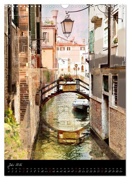 Produktbild: Venezia 2026 Stadt der Tr&auml;ume (Wandkalender 2026 DIN A3 hoch), CALVENDO Monatskalender