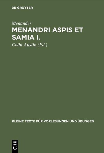 Produktbild: Menandri Aspis et Samia I.