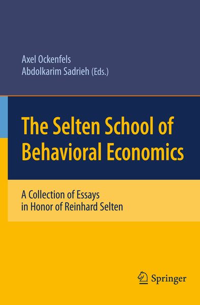 Produktbild: The Selten School of Behavioral Economics