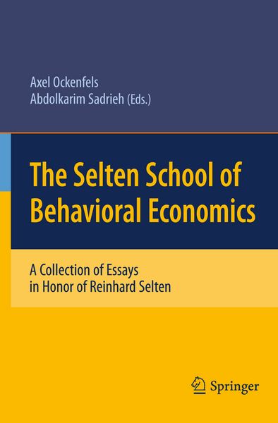 Produktbild: The Selten School of Behavioral Economics