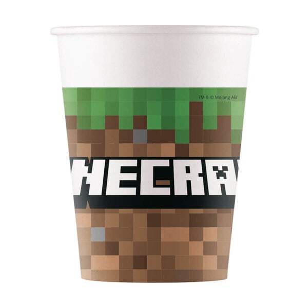 Produktbild: Pappbecher MINECRAFT 200ml 8 St&uuml;ck