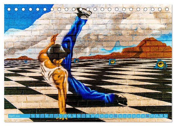 Produktbild: Street art K&ouml;ln Michael Jaster (Tischkalender 2026 DIN A5 quer), CALVENDO Monatskalender