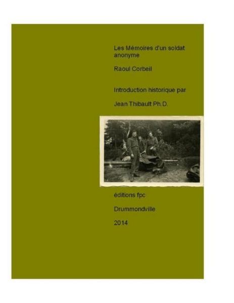 Produktbild: Les Memoires d'un soldat anonyme