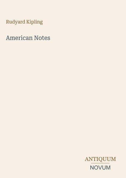 Produktbild: American Notes