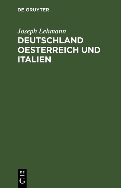 Produktbild: Deutschland Oesterreich und Italien