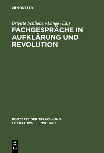 Produktbild: Fachgespr&auml;che in Aufkl&auml;rung und Revolution