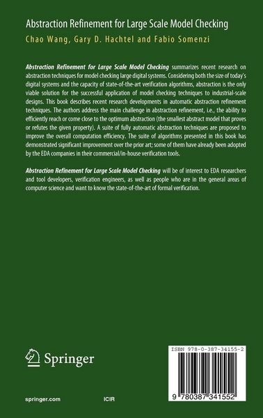 Produktbild: Abstraction Refinement for Large Scale Model Checking