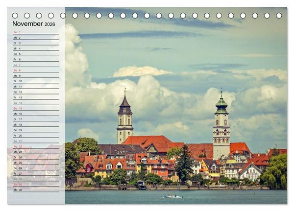Produktbild: Unterwegs am Bodensee (Tischkalender 2026 DIN A5 quer), CALVENDO Monatskalender
