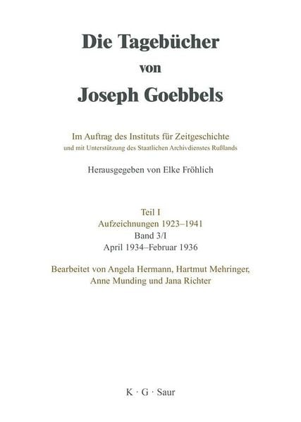 Produktbild: April 1934 - Februar 1936