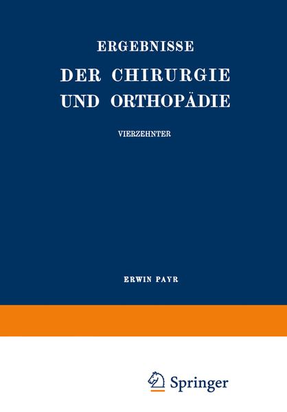 Produktbild: Ergebnisse der Chirurgie und Orthop&auml;die