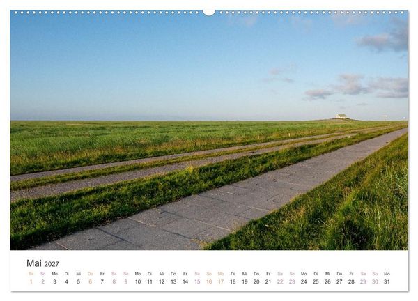 Produktbild: Hamburger Hallig - Der Weg ist das Ziel (hochwertiger Premium Wandkalender 2027 DIN A2 quer), Kunstdruck in Hochglanz