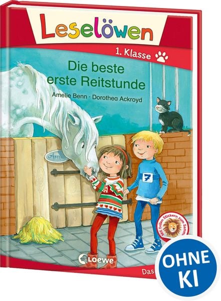 Leselöwen 1. Klasse - Die beste erste Reitstunde, Gebundene Ausgabe von Amelie Benn, Loewe, 978-3-7432-0309-9