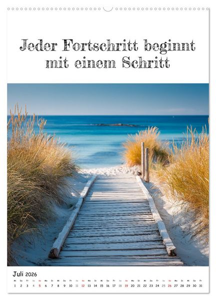 Produktbild: Positiv denken - Kalender f&uuml;r mehr Selbstvertrauen (Wandkalender 2026 DIN A2 hoch), CALVENDO Monatskalender