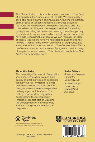 Produktbild: The Dark Matter of Pragmatics