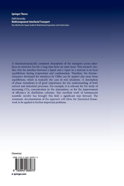 Produktbild: Multicomponent Interfacial Transport