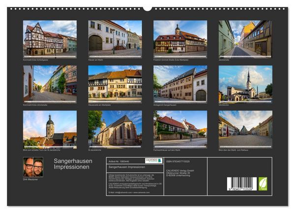Produktbild: Sangerhausen Impressionen (hochwertiger Premium Wandkalender 2026 DIN A2 quer), Kunstdruck in Hochglanz