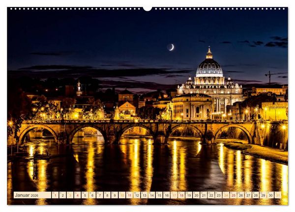 Produktbild: Metropolen der Welt - Skylines in der Nacht (Wandkalender 2026 DIN A2 quer), CALVENDO Monatskalender