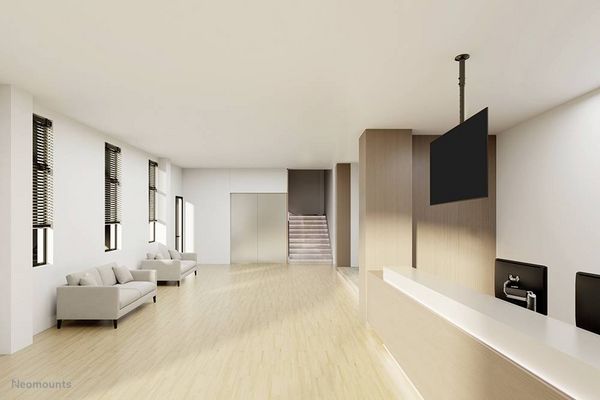 Produktbild: Neomounts CL35-340BL12 TV-Deckenhalterung 58,4 cm (23") - 106,7 cm (42") Deckenhalter, H&ouml;henverstellbar, Schwenkbar, Neigbar
