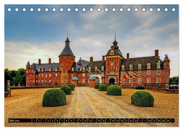 Produktbild: Burgen und Schl&ouml;sser im M&uuml;nsterland (Tischkalender 2026 DIN A5 quer), CALVENDO Monatskalender