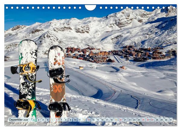 Produktbild: Snowboard - so cool (Wandkalender 2026 DIN A4 quer), CALVENDO Monatskalender