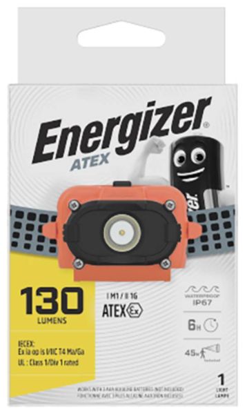Produktbild: Energizer ATEX Headlight Stirnlampe Ex Zone: 0, 1, 2 130lm 45m