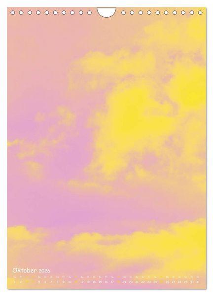Produktbild: Aquarelle am Himmel (Wandkalender 2026 DIN A4 hoch), CALVENDO Monatskalender