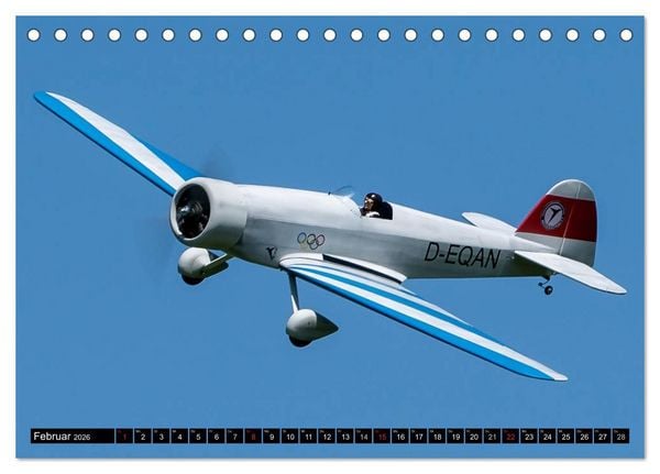 Produktbild: Modellflugkalender 2026 (Tischkalender 2026 DIN A5 quer), CALVENDO Monatskalender