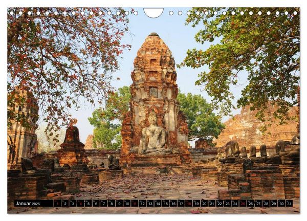 Produktbild: Ayutthaya - Thailands alte Hauptstadt (Wandkalender 2026 DIN A4 quer), CALVENDO Monatskalender