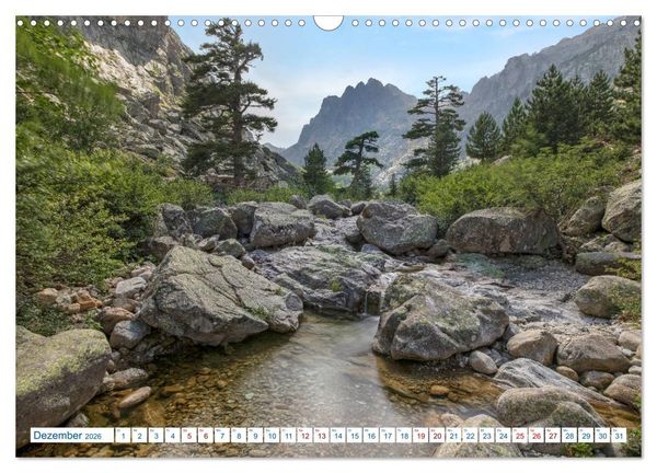 Produktbild: Korsika, das wilde Inselparadies im Mittelmeer (Wandkalender 2026 DIN A3 quer), CALVENDO Monatskalender