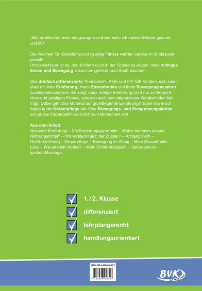 Produktbild: Themenheft Aktiv und Fit 1./2. Klasse