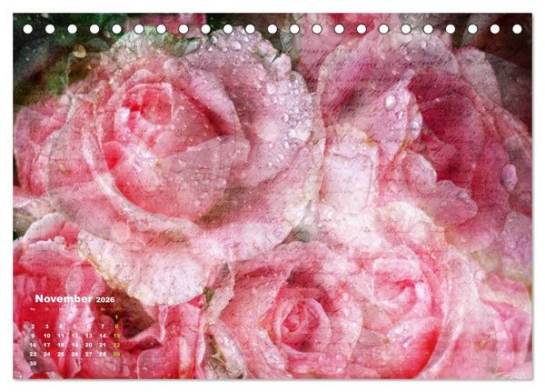 Produktbild: Rosen Romantik (Tischkalender 2026 DIN A5 quer), CALVENDO Monatskalender