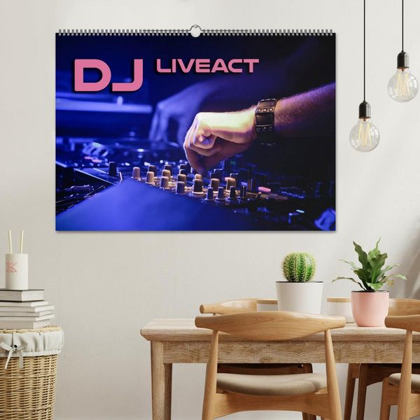 Produktbild: DJ Liveact (Wandkalender 2026 DIN A2 quer), CALVENDO Monatskalender
